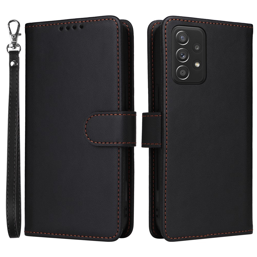 Til Samsung Galaxy A52 4G / 5G / A52s 5G Magnetisk Etui BETOPNICE Aftageligt PU Læder Telefoncover med Rem
