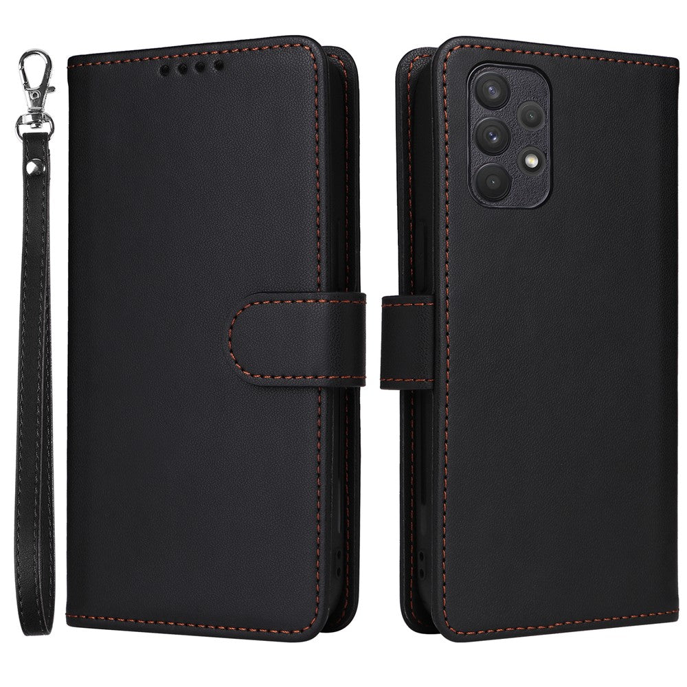 For Samsung Galaxy A32 4G (EU) Magnetic Case BETOPNICE Detachable PU Leather Phone Cover with Strap