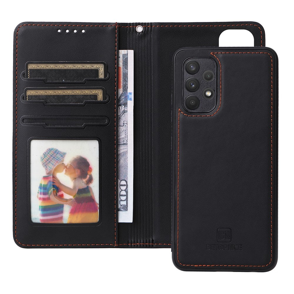For Samsung Galaxy A32 4G (EU) Magnetic Case BETOPNICE Detachable PU Leather Phone Cover with Strap