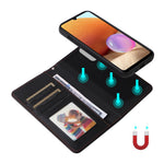 For Samsung Galaxy A32 4G (EU) Magnetic Case BETOPNICE Detachable PU Leather Phone Cover with Strap
