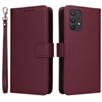 For Samsung Galaxy A32 4G (EU) Magnetic Case BETOPNICE Detachable PU Leather Phone Cover with Strap