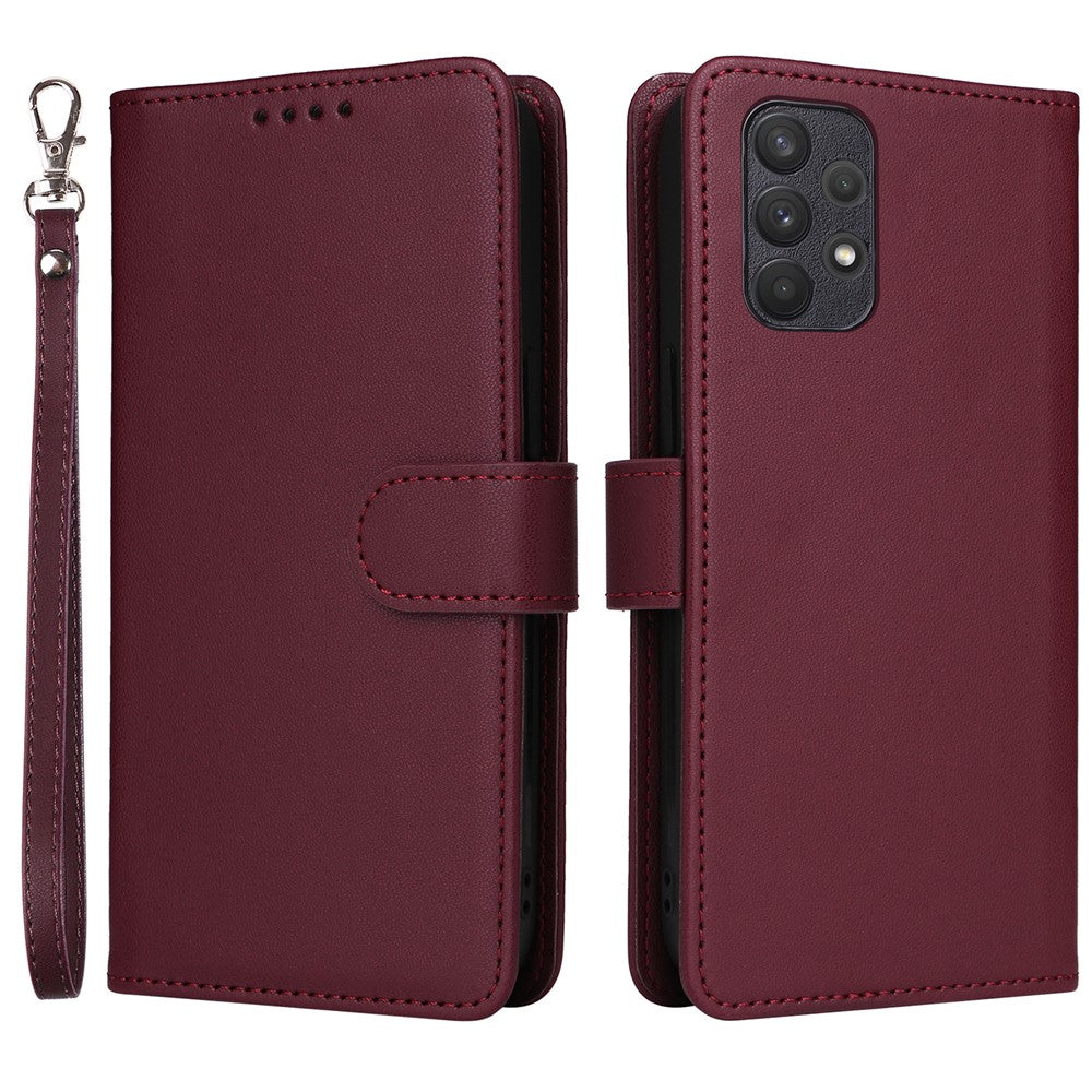 For Samsung Galaxy A32 4G (EU) Magnetic Case BETOPNICE Detachable PU Leather Phone Cover with Strap