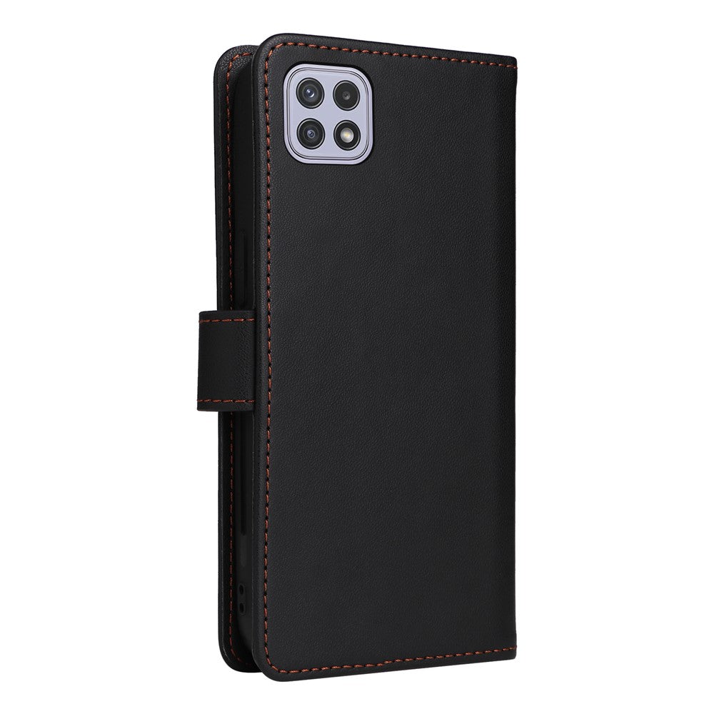 For Samsung Galaxy A22 5G (EU) Magnetic Case BETOPNICE Detachable PU Leather Phone Cover with Strap