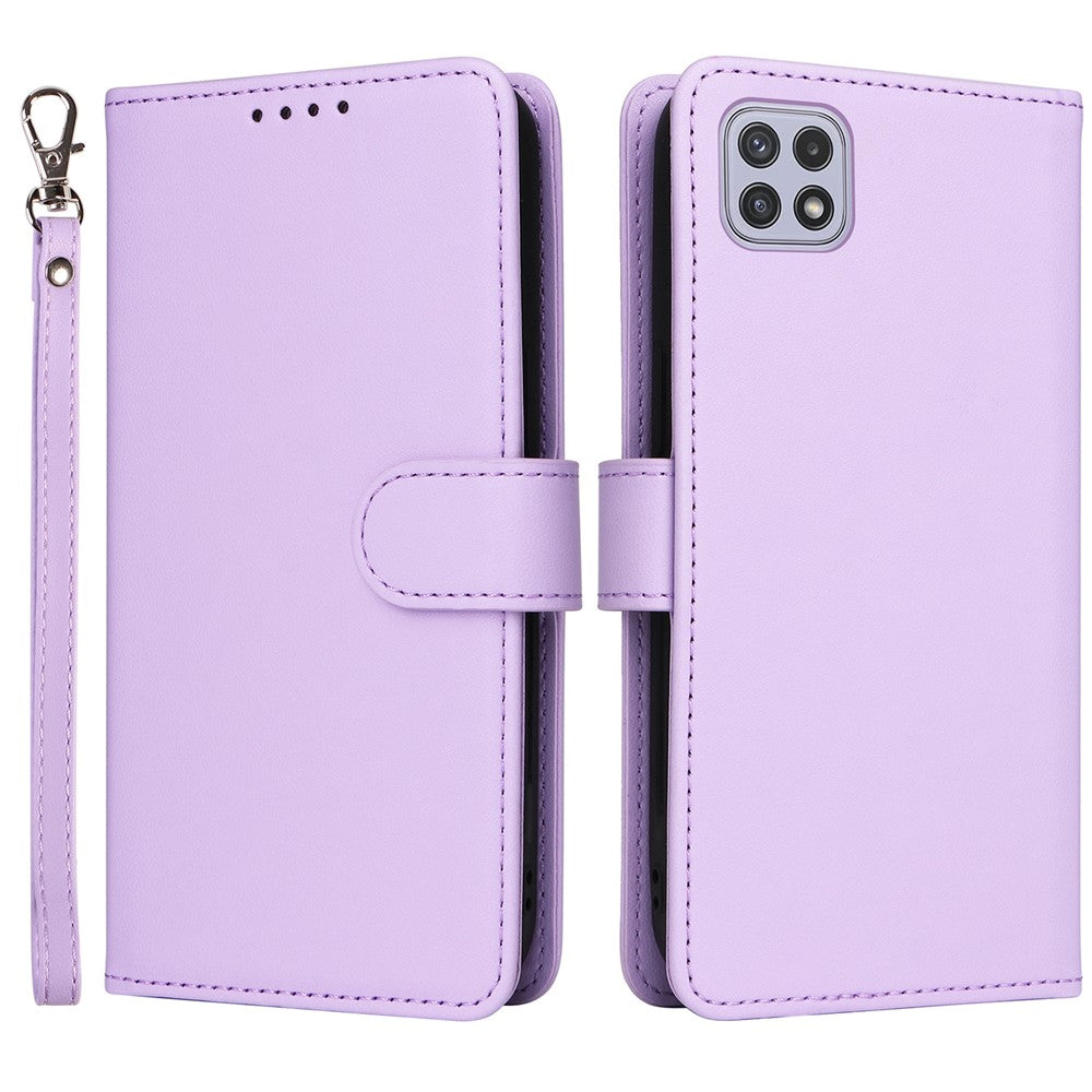 For Samsung Galaxy A22 5G (EU) Magnetic Case BETOPNICE Detachable PU Leather Phone Cover with Strap
