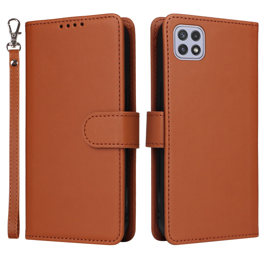 For Samsung Galaxy A22 5G (EU) Magnetic Case BETOPNICE Detachable PU Leather Phone Cover with Strap