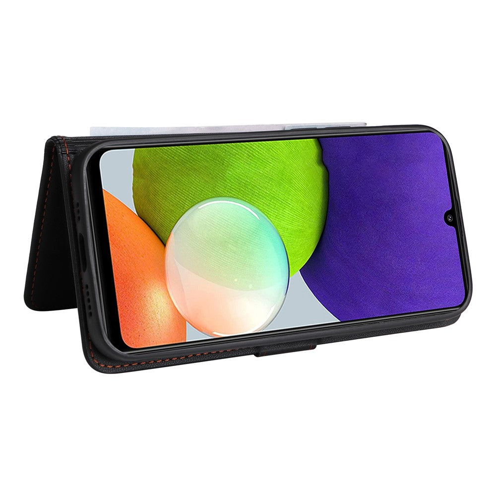 Samsung Galaxy A22 4G (EU) / M22 / F22 / M32 (Global) 4G Magnetiskt Skal BETOPNICE Avtagbart PU-läderfodral med rem