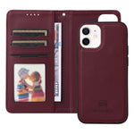 For iPhone 12 mini Magnetic Case BETOPNICE Detachable PU Leather Phone Cover with Strap