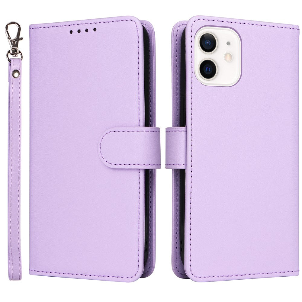 For iPhone 12 mini Magnetic Case BETOPNICE Detachable PU Leather Phone Cover with Strap