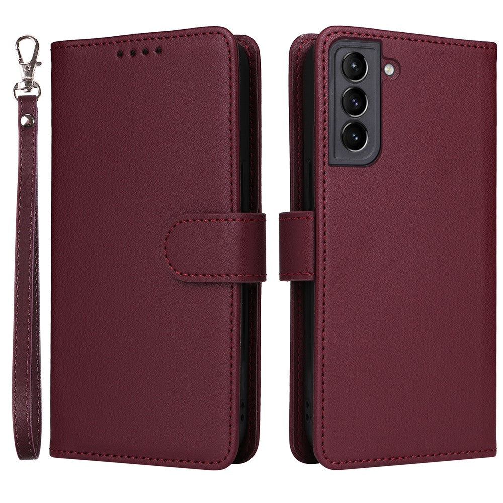 For Samsung Galaxy S21+ 5G Magnetic Case BETOPNICE Detachable PU Leather Phone Cover with Strap