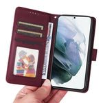 For Samsung Galaxy S21+ 5G Magnetic Case BETOPNICE Detachable PU Leather Phone Cover with Strap