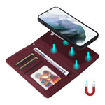 For Samsung Galaxy S21+ 5G Magnetic Case BETOPNICE Detachable PU Leather Phone Cover with Strap