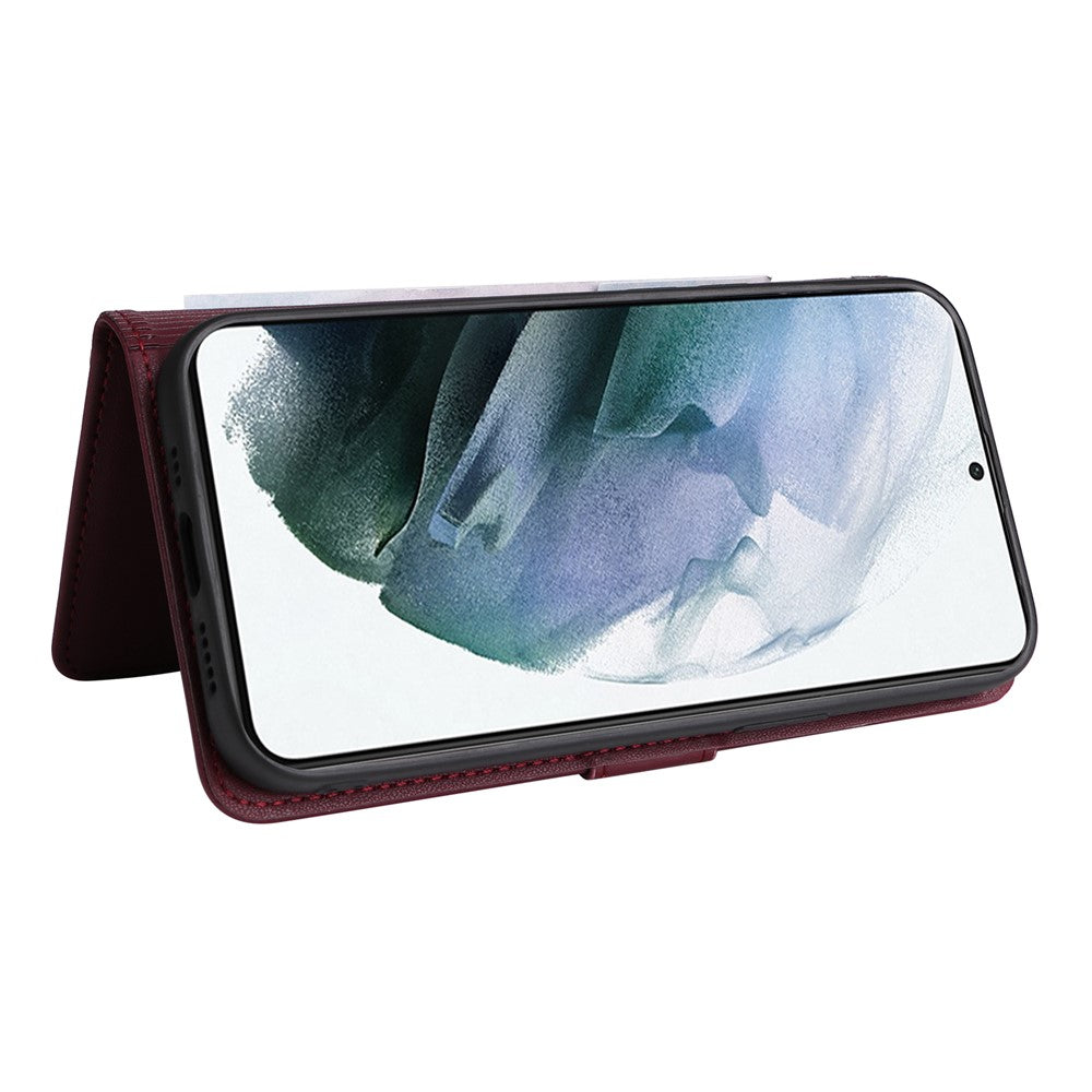 Samsung Galaxy S21+ 5G magnetisk cover BETOPNICE, aftageligt PU-læderetui med rem