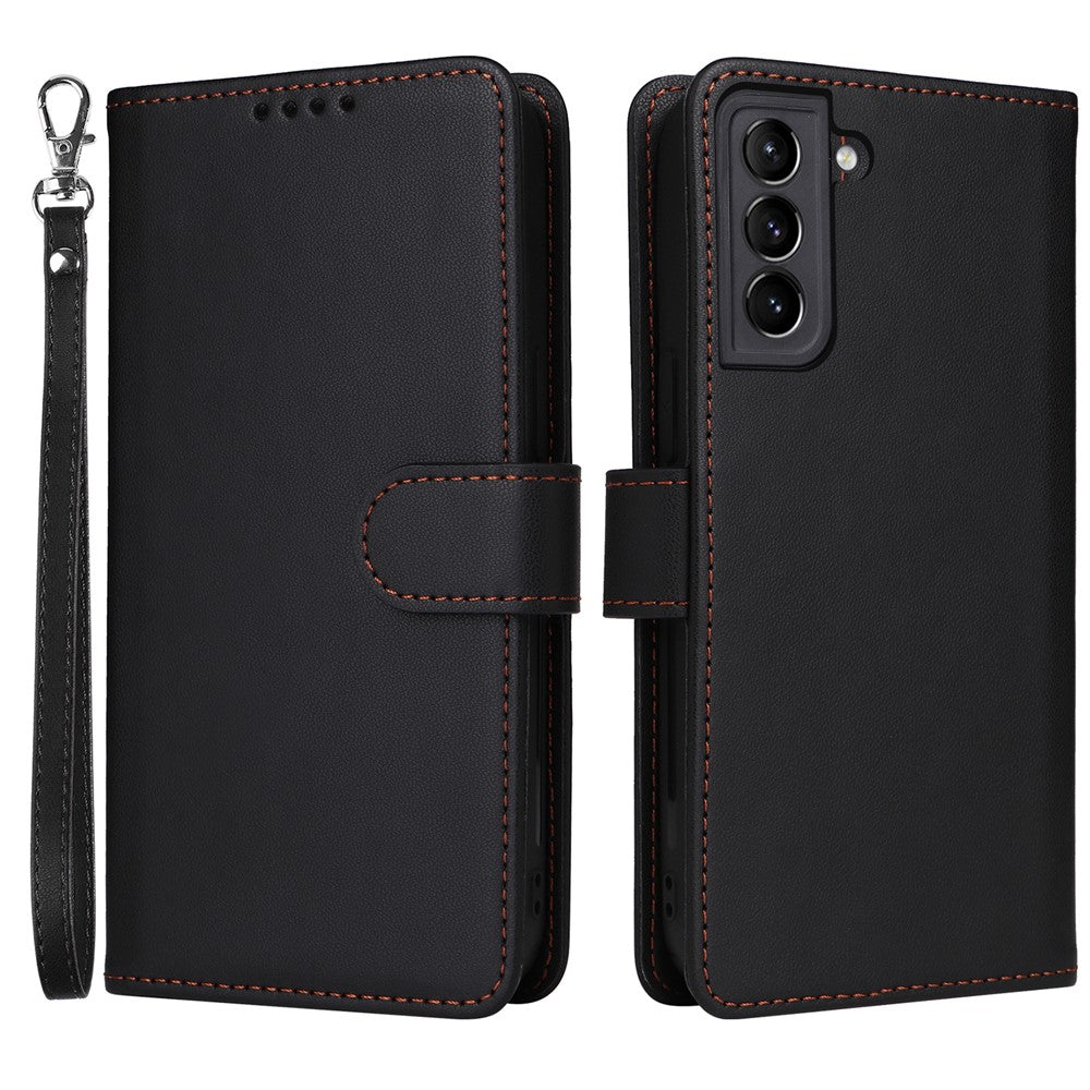 Samsung Galaxy S21+ 5G magnetisk cover BETOPNICE, aftageligt PU-læderetui med rem