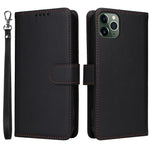 For iPhone 11 Pro Max Magnetic Case BETOPNICE Detachable PU Leather Phone Cover with Strap