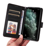 For iPhone 11 Pro Max Magnetic Case BETOPNICE Detachable PU Leather Phone Cover with Strap