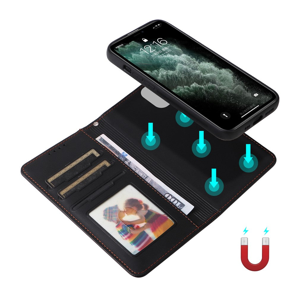 For iPhone 11 Pro Max Magnetic Case BETOPNICE Detachable PU Leather Phone Cover with Strap