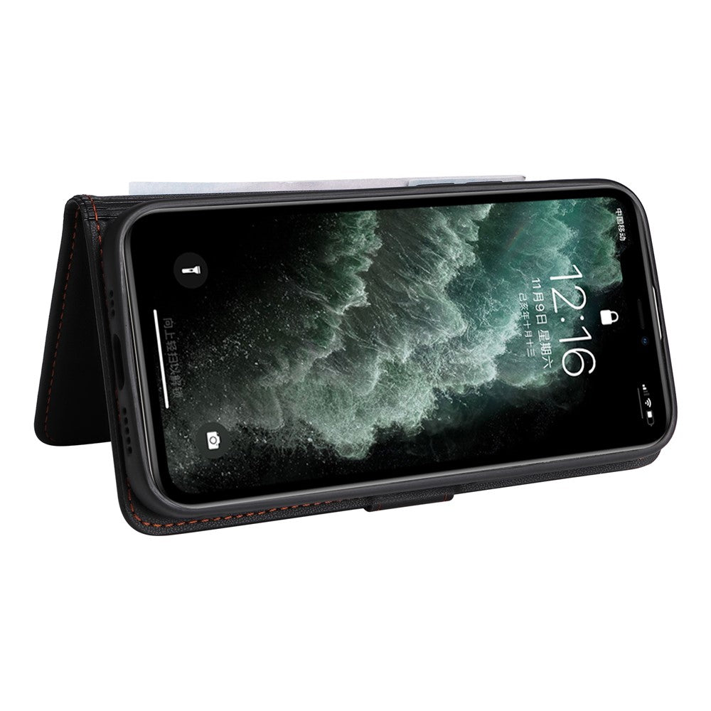 For iPhone 11 Pro Max Magnetic Case BETOPNICE Detachable PU Leather Phone Cover with Strap