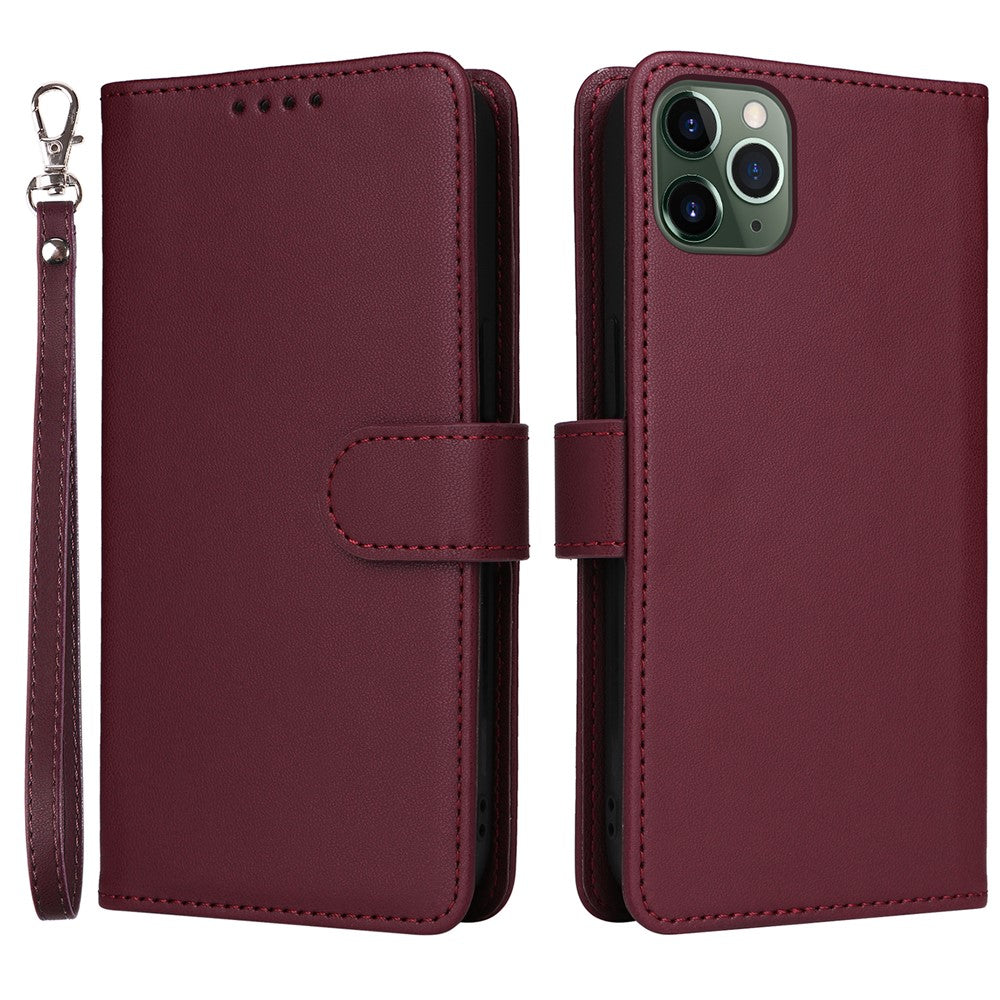 For iPhone 11 Pro Max Magnetic Case BETOPNICE Detachable PU Leather Phone Cover with Strap