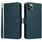 For iPhone 11 Pro Max Magnetic Case BETOPNICE Detachable PU Leather Phone Cover with Strap