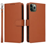 For iPhone 11 Pro Max Magnetic Case BETOPNICE Detachable PU Leather Phone Cover with Strap