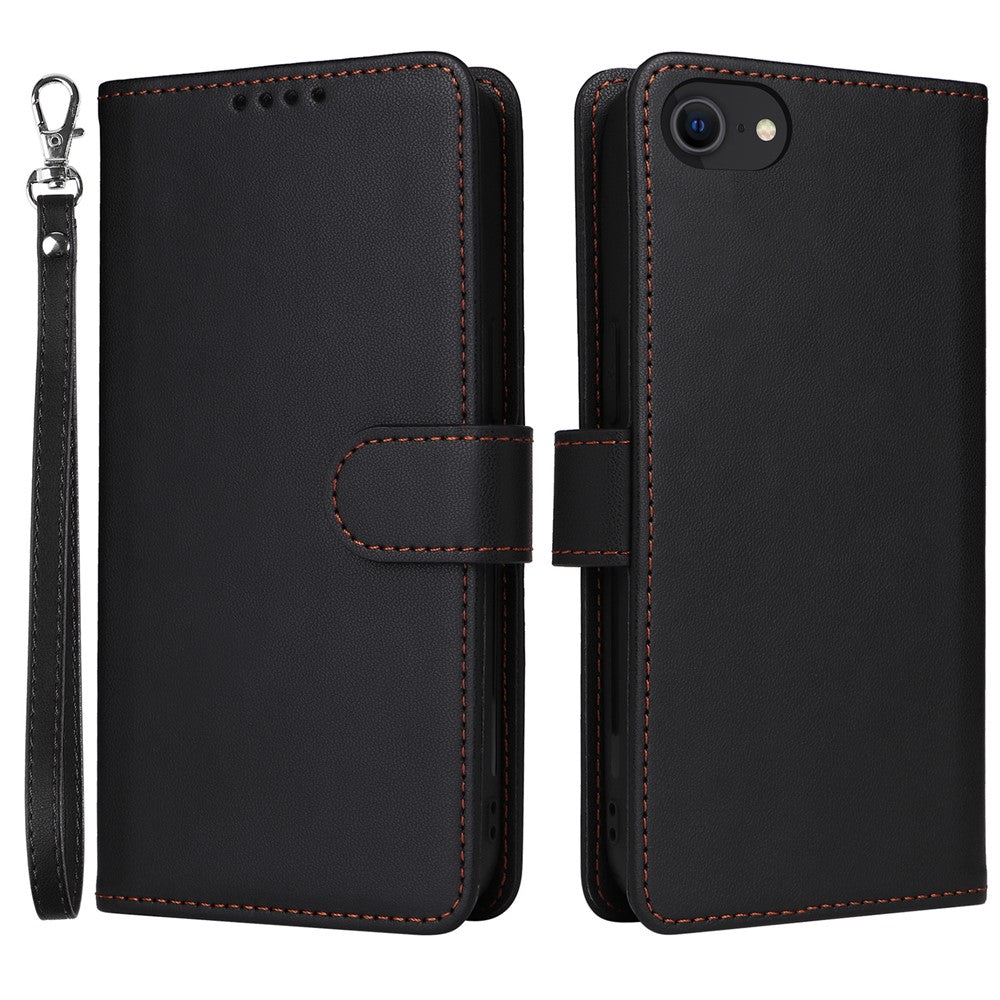 For iPhone 6 / 6s / 7 / 8 4.7 inch / SE (2022) / SE (2020) Magnetic Case BETOPNICE Detachable PU Leather Phone Cover with Strap