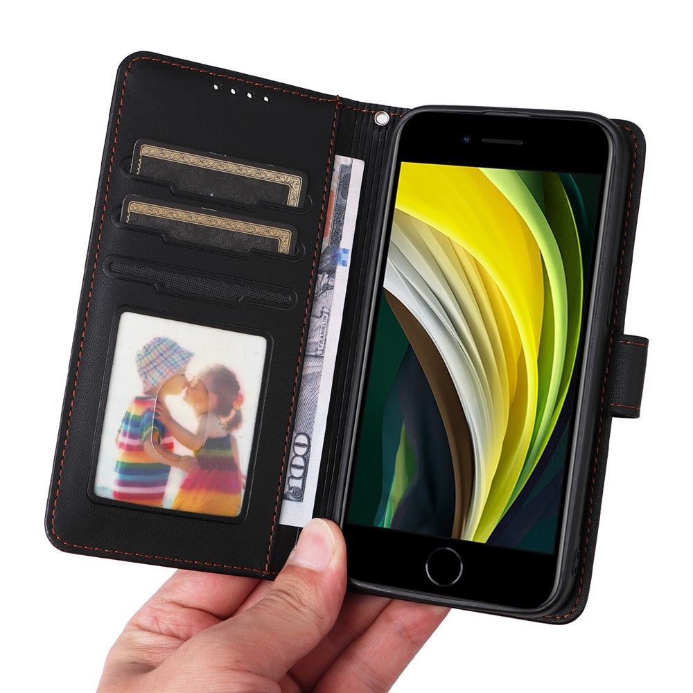 For iPhone 6 / 6s / 7 / 8 4.7 inch / SE (2022) / SE (2020) Magnetic Case BETOPNICE Detachable PU Leather Phone Cover with Strap