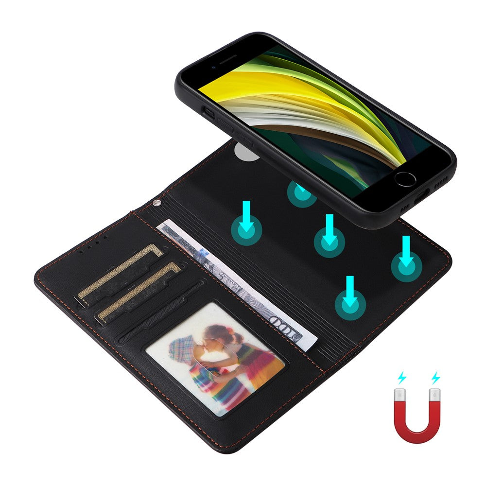For iPhone 6 / 6s / 7 / 8 4.7 inch / SE (2022) / SE (2020) Magnetic Case BETOPNICE Detachable PU Leather Phone Cover with Strap