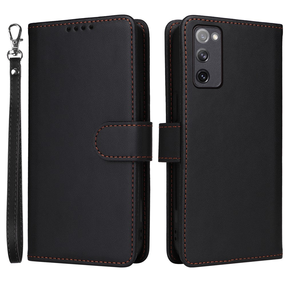 For Samsung Galaxy S20 FE 5G / S20 FE / S20 FE 2022 / S20 Lite Magnetic Case BETOPNICE Detachable PU Leather Phone Cover with Strap