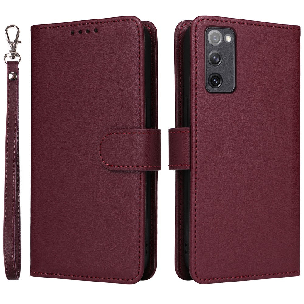 For Samsung Galaxy S20 FE 5G / S20 FE / S20 FE 2022 / S20 Lite Magnetic Case BETOPNICE Detachable PU Leather Phone Cover with Strap