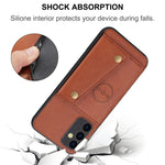 Til Samsung Galaxy A35 5G mobiltelefoncover PU-læderbelagt TPU-cover med kortpladser