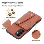 Til Samsung Galaxy A35 5G mobiltelefoncover PU-læderbelagt TPU-cover med kortpladser