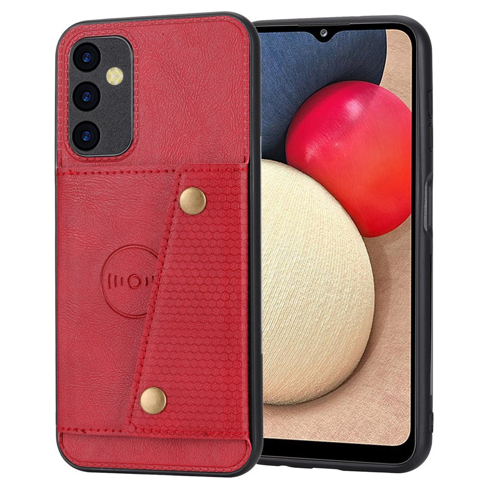 Til Samsung Galaxy A35 5G mobiltelefoncover PU-læderbelagt TPU-cover med kortpladser