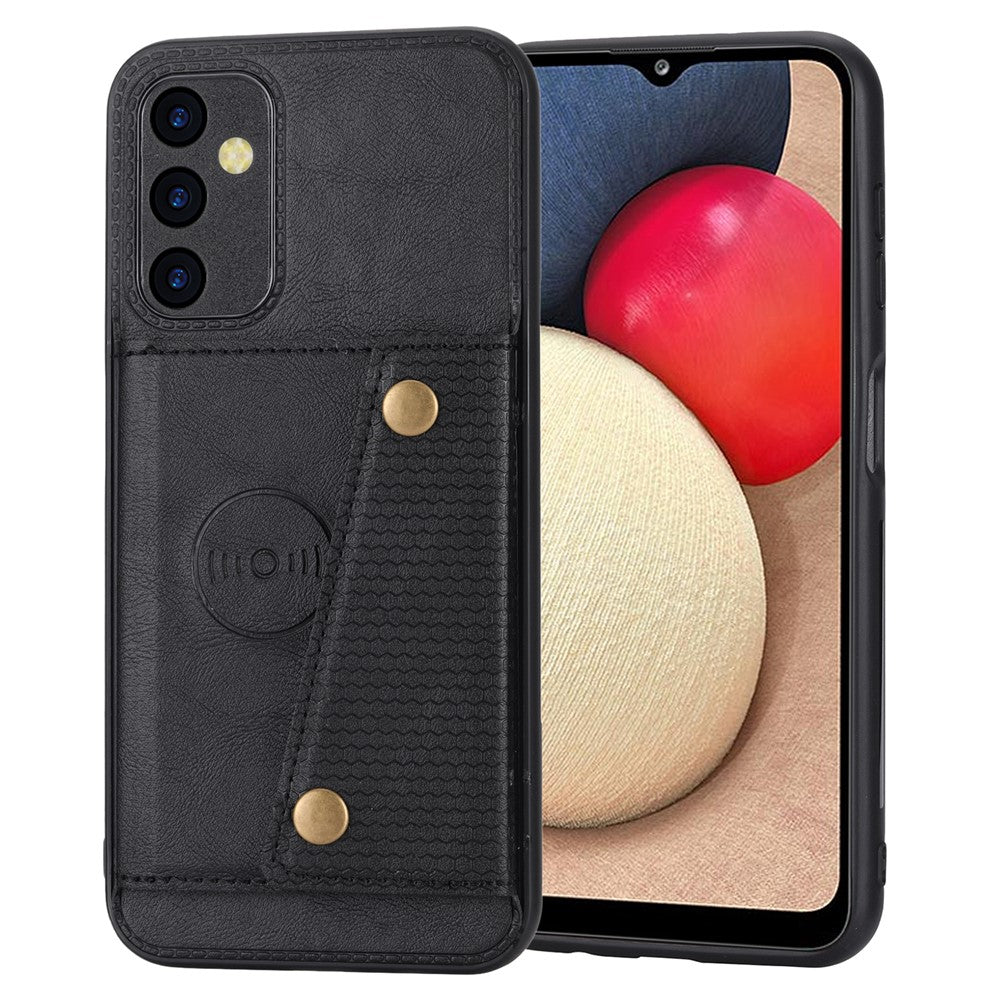 Til Samsung Galaxy A35 5G mobiltelefoncover PU-læderbelagt TPU-cover med kortpladser
