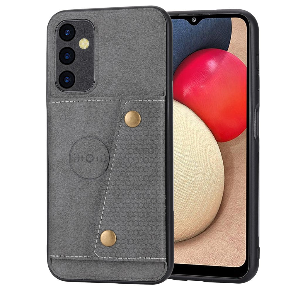Til Samsung Galaxy A35 5G mobiltelefoncover PU-læderbelagt TPU-cover med kortpladser