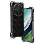 R-JUST RJ-51 För Huawei Mate 60 Pro Skal Ihåligt PC + Aluminiumlegering Stötsäkert mobilskal