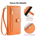 For Samsung Galaxy S21+ 5G Cell Phone Case Textured Wallet Stand Leather Phone Cover with 2 Straps