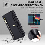 For Samsung Galaxy A22 5G (EU Version) Cell Phone Case PU Leather Cover with Long and Short Strap