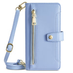 For Samsung Galaxy M33 5G (Global Version) Cell Phone Case Textured Leather Stand Cover with 2 Straps