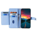 For Samsung Galaxy M33 5G (Global Version) Cell Phone Case Textured Leather Stand Cover with 2 Straps