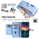 For Samsung Galaxy M33 5G (Global Version) Cell Phone Case Textured Leather Stand Cover with 2 Straps