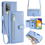 For Samsung Galaxy A52 4G / A52s 5G / A52 5G Case Wallet Leather Phone Cover with Hardware Buckle