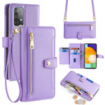 For Samsung Galaxy A52 4G / A52s 5G / A52 5G Case Wallet Leather Phone Cover with Hardware Buckle