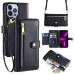 For iPhone 13 Pro Max 6.7 inch Cell Phone Case 6 Card Holders Magnetic Cover