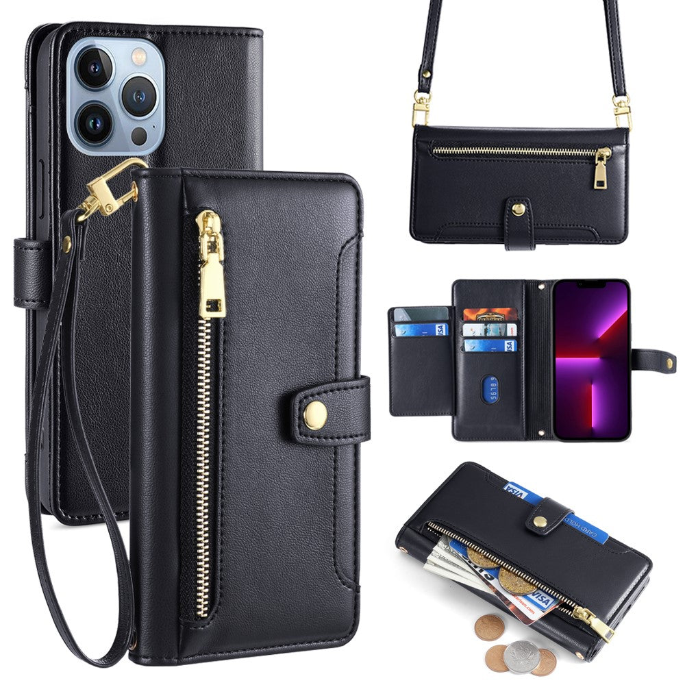 For iPhone 13 Pro Max 6.7 inch Cell Phone Case 6 Card Holders Magnetic Cover