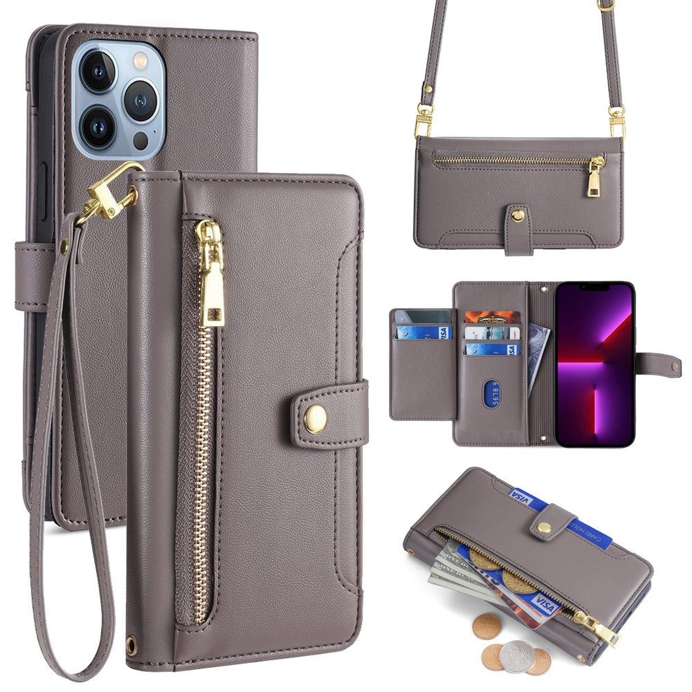 For iPhone 13 Pro Max 6.7 inch Cell Phone Case 6 Card Holders Magnetic Cover