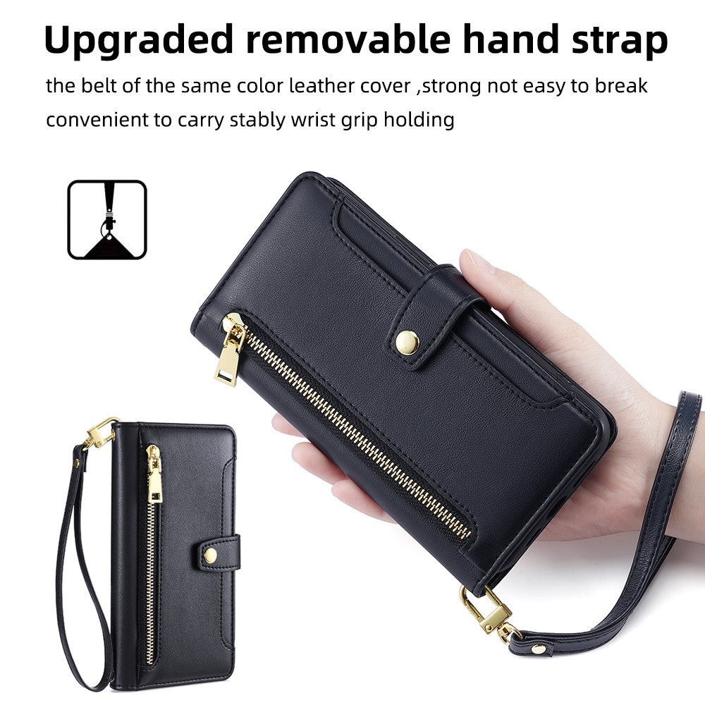 For iPhone 11 Case Anti-scratch Wallet Phone Cover with Magnetic Closure