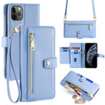 For iPhone 11 Pro Wallet Case Magnetic Crossbody Card Holder Phone Cover