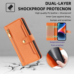 For Samsung Galaxy S23+ Wallet Case 6 Card Holders Crossbody Phone Guard Cover