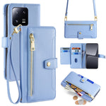 For Xiaomi 13 Pro 5G Case Leather Hardware Buckle Phone Stand Cover with 2 Straps