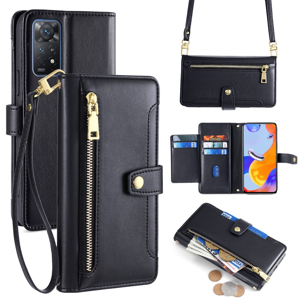 For Xiaomi Redmi Note 11 Pro 4G (Mediatek) / Note 11 Pro 5G (Qualcomm) / Note 12 Pro 4G Case PU Leather Phone Cover